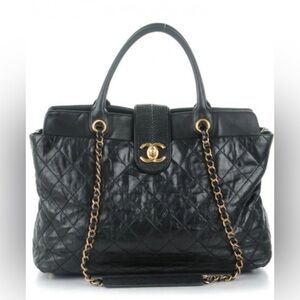 Chanel Stingray Glazed Calfskin Bindi Tote Bag